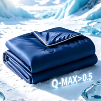 Couverture/édredon en soie glacée Q-Max 0.5, couverture rafraîchissante légère et respirante pour les personnes qui ont chaud la nuit en été