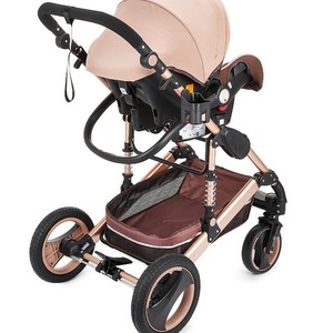 Poussette bébé pliable compacte et légère en alliage d'aluminium, 2-en-1/3-en-1, avec siège <span class=keywords><strong>auto</strong></span>, sur mesure, pour vente en gros - Product Image 6