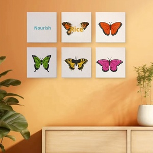 Kit de peinture par numéros XIXI Mini 6 fleurs pour adultes et enfants, ensemble de peinture à l'huile sur toile DIY, cadeau personnalisé, vente en gros - Product Image 2