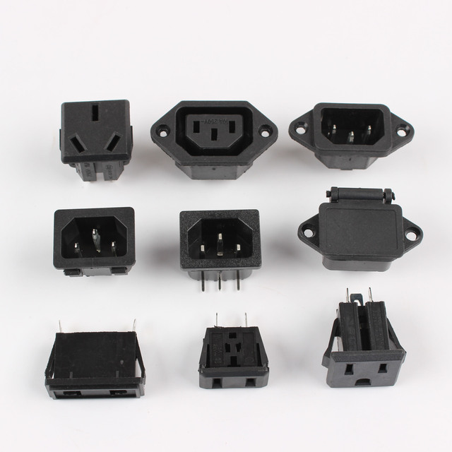 Connector Plug 220v  Plug and Socket  Power Connector Ac Dc Adaopter Application Ac Power Socket
