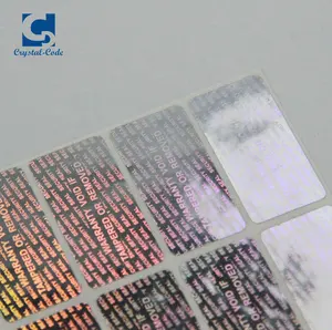 Etiqueta adhesiva de holograma auténtica original de diseño personalizado