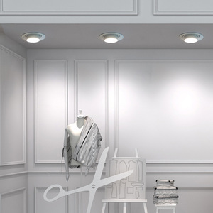 ไฟ LED เชิงพาณิชย์ โคมไฟเพดานแบบฝัง อะลูมิเนียมสีดำ 4100K แสงขาวธรรมชาติ AC 220V อายุการใช้งาน 50000 ชั่วโมง CRI 90 IP20 ปรับความสว่างได้ - Product Image 6