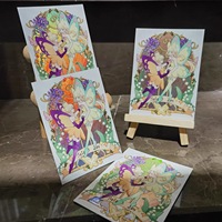 Cartes de jeu de collection personnalisées en gros, holographiques, anime, avec dorure à chaud, estampage laser argenté et gaufrage