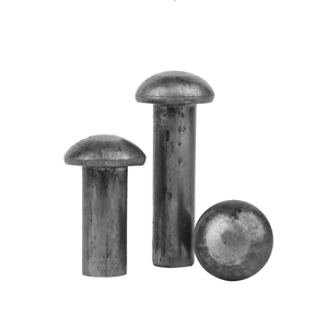 Rắn đầu tròn đinh tán thép carbon M2-M16 sắt tự nhiên màu rắn Bộ gõ móng tay với nắp tròn - Product Image 4