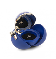Nouvel arrivage Saint-Valentin : Boîte à fleurs circulaire avec fleurs de savon, bague, collier et boucles d'oreilles, idéale pour offrir en cadeau
