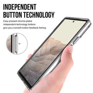 Coque de téléphone portable, compatible avec Google <span class=keywords><strong>Pixel</strong></span> <span class=keywords><strong>6</strong></span>, Ultra mince, cristal Transparent, robuste, antichoc d'angle - Product Image 5