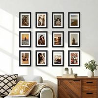 Cadre photo créatif fait main HuaJia 4*6" 5*7" 6*8" 8*10" Cadre photo personnalisé en bois avec plexiglas résistant pour affichage mural/sur table