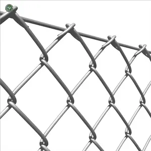 Recinzione a maglie di catena da 8 piedi con collegamento a catena nera per recinzione a 11.5 calibro bianco per recinzione
