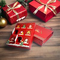 Calendrier de l'Avent Personnalisé pour les Fêtes de Fin d'Année, Boîte Cadeau en Papier UV avec Sérigraphie et Marquage à Chaud de Votre Logo