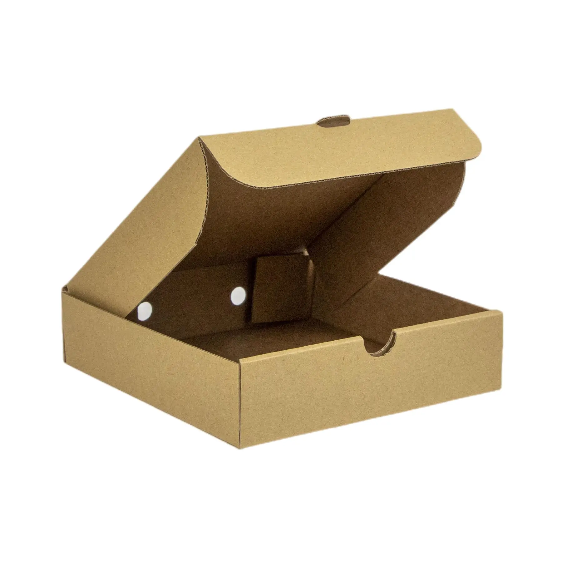 Takeaway small burger pizza thermal packing box 9x9 16 inch take away corrugated paper folding pizza express boxes with handle