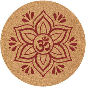 Tapete de Meditación Extra Grande Personalizable de Doble Cara Antideslizante y Ecológico, Tapete de <span class=keywords><strong>Yoga</strong></span> de Corcho Natural y Caucho de 140 CM - Product Image 2