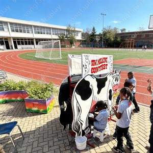 Juego de Competición de Ordeño de Vacas de PVC, Interactivo, Doble Carrera, para Eventos al Aire Libre, Carnavales <span class=keywords><strong>Públicos</strong></span>, Fiestas y Parques Infantiles - Product Image 5