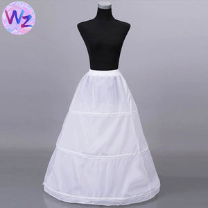 महिलाओं के प्लस आकार क्रैनलाइन पेटिकोएट थोक 3 हूप्स लाइन साड़ी पेटिकोट्स हार्ड नेट कपड़े बोडेनलांज इलास्टिक पेटीकोट - Product Image 1