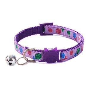 Haustier Halskette Kätzchen Halsband Hunde halsband Cartoon Katze Tasmas Halsband Mit Glocken hals riemen Polyester Verstellbare Schnalle Kätzchen Welpe - Product Image 5