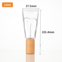 Botol Semprot Parfum Bentuk Pasta Gigi Mini 10ml Transparan Emas Perak Hitam untuk Kosmetik Wewangian Perjalanan Isi Ulang