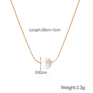 Collar Hainon para Madrastra, Joyería Chapada en Oro de 18K, Collar de Perlas de Acero Inoxidable, Regalo para Madrastra, Día de la Madre, Cumpleaños - Product Image 4