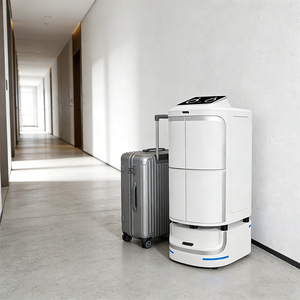 Robot de service hôtelier IA avec contrôle d'ascenseur, navigation LiDAR et évitement <span class=keywords><strong>autonome</strong></span> d'obstacles pour la livraison de repas et de colis - Product Image 1