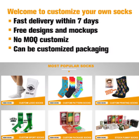 Chaussettes en coton personnalisées avec logo brodé, chaussettes de mode pour hommes, chaussettes tubulaires, chaussettes habillées, lot de chaussettes