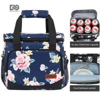 Sac isotherme pliable à fermeture éclair, imprimé animalier, imperméable 600D, pour la vente en gros en usine en Chine, marque privée