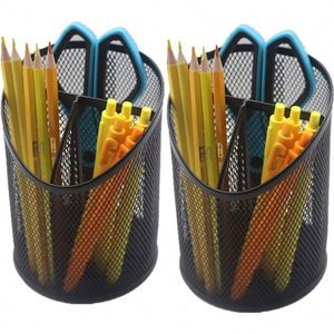 Metal Wire Mesh Pencil Holder Office Storage Box Desktop Organizer Customized Powder Coating <b>Pen</b> Holders for Kids - Product Image 5