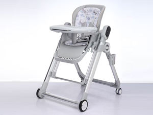 Chaise haute 3-en-1 ergonomique avec roues silencieuses universelles, large et multifonctionnelle, haut de gamme, pour repas sécurisés - Product Image 2