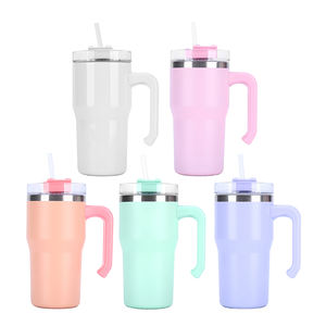 20 Oz Tumbler With Handle Stainless Steel Double Wall Vacuum Insulated Coffee Mug Insulated Tumbler - Product Image 5