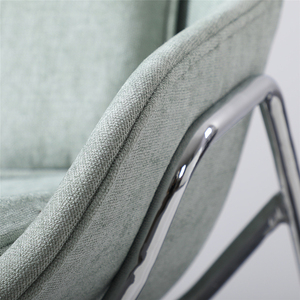 Sedia da Soggiorno <span class=keywords><strong>in</strong></span> Metallo con Seduta <span class=keywords><strong>in</strong></span> <span class=keywords><strong>Tessuto</strong></span> Rosa Chiaro, Verde o <span class=keywords><strong>Grigio</strong></span>, Comoda e di Grandi Dimensioni, Vendita all'Ingrosso - Product Image 5