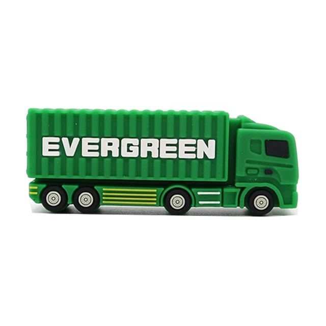 Corporate Gifts 2.0/3.0 USB 2.0 Silicone PVC Flash Drive 128MB-256GB 3D Truck Shape Custom Colors 3-Year Warranty Fast Transfer