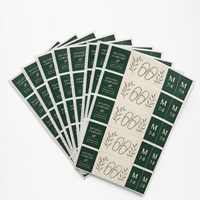 Feuilles d'étiquettes pour pantoufles en papier texturé mat, autocollants adhésifs pour emballage de chaussures, fournitures d'impression personnalisées