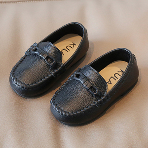 Wholesale Spring Summer Boys and Girls Antislip Bean Children's Loafer <strong>Shoes</strong> <strong>Velcro</strong> Outdoor Slip-ons Casual Kids Leather <strong>Shoes</strong> - Product Image 4