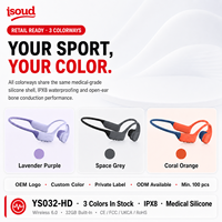 Headset H30 Konduksi Tulang untuk 6.0, Desain Open-Ear Tahan Air IPX8 untuk Lari Maraton, Berkuda, Berenang, Earbud AI Khusus