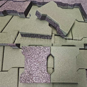 Pasarela de jardín no tóxica, parque infantil, pista de carreras de caballos/suelo de goma de hueso de perro entrelazado/alfombrilla de baldosas de ladrillo - Product Image 6