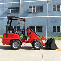 La Chine a articulé 800kg 1000kg hydrostatique Diesel/électrique Mini chargeuse sur pneus 4WD Mini chargeur pelle chargeur à vendre