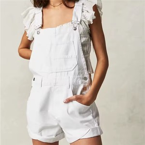 King Mcgreen Star Large Size Jeans Summer Jumpsuit <strong>Shorts</strong> Ladies Casual Multi-pocket Strappy Jeans Loose Straight <strong>Short</strong> <strong>Denim</strong> - Product Image 5