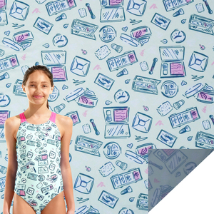 Tessuto Estivo per Costumi da Bagno con Stampa di Palme, in Poliestere Spandex, Impermeabile, Traspirante e Anti-UV - Product Image 5