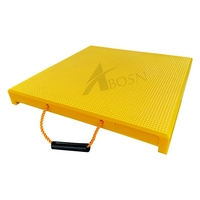 Tampon de support de pied de grue Uhmwpe robuste de 25 tonnes Plaque de support de grue 500x500 Tampon de support de grue Uhmwpe