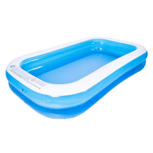 Piscine gonflable en PVC écologique pour la détente estivale, piscines pour enfants, grande piscine familiale d'extérieur, forme ovale multi-usages, 5 mm - Product Image 1