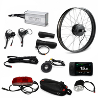 48V 500W 750W Fatbike E-Bike Umbausatz 20x4 Kassetten-Freilaufnabenmotor E-Bike Kit 20 26 Zoll Wasserdicht 25A