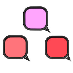 Filtres d'objectif accessoires <span class=keywords><strong>filtre</strong></span> de plongée <span class=keywords><strong>rouge</strong></span> rose violet boîtier étanche boîtier sous-marin filtres de plongée pour <span class=keywords><strong>Gopro</strong></span> 12/11/10/9/<span class=keywords><strong>8</strong></span> - Product Image 1