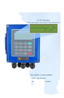 Compteur de débit d'eau ultrasonique mural Aice Tech à fixation par pince en ABS, mesure de liquides OEM pour l'huile et les fluides