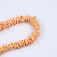Perles de coquillage nacré colorées, coquilles de noix de coco enfilées pour la fabrication de bijoux