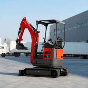 Frete Grátis CE EPA <span class=keywords><strong>Mini</strong></span> Escavadeira de Esteira Compacta com Cabine 1.8 Toneladas para Uso Doméstico e Agrícola - Product Image 5