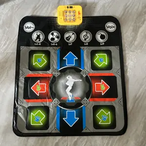 Hot selling Dance Play Mat Game Toy Light Up Dance Pad with Wireless Bluetooth in Music 9 Game Modes dancing mat for kids