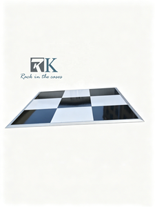 Hot sale Portable Dance Floor Party Wedding Event Flooring with White and Black Panel Aluminum <b>Edging</b> - Product Image 2