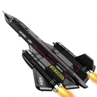 Jouet de construction en plastique ABS pour enfants, modèle d'avion de chasse SR-71 Blackbird, avion spatial, cadeau pour garçons, 33041