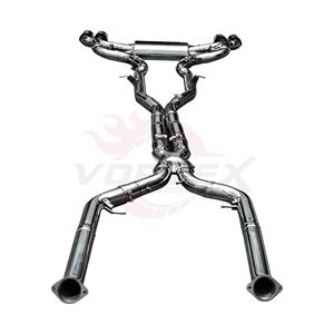 ระบบท่อไอเสียแบบ Catback พร้อมวาล์วสุญญากาศคู่ Vortex SS304 สำหรับ BMW X3M F97 X4M F98 3.0T S58 ปี 2019-2024 ชุดแต่งปลายท่อแบบ Quad Tips - Product Image 5