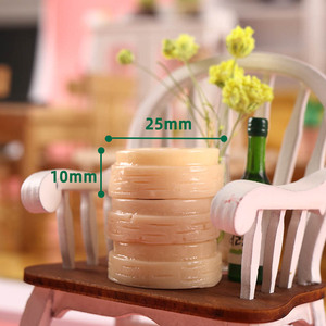 Miniatures en résine de <span class=keywords><strong>dim</strong></span> sum, petits pains vapeur fourrés, échelle 1:12, modèle de scène de cuisine pour maison de poupée - Product Image 4