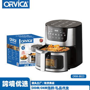 ORVICA nueva freidora de aire transfronteriza para uso doméstico, gran capacidad, inteligente, multifuncional, totalmente automática, con pantalla visual. - Product Image 2
