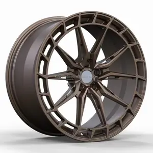 Kw 5x114.3车轮18 19 20英寸哑光黑色T6锻造合金轮辋适用于特斯拉3型车轮思域雅阁雷克萨斯ES LS Q50
