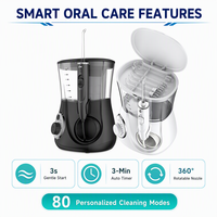Hydropulseur de comptoir personnalisé OEM ODM, 10 niveaux de pression progressifs, irrigateur buccal, réservoir amovible de 600 ml